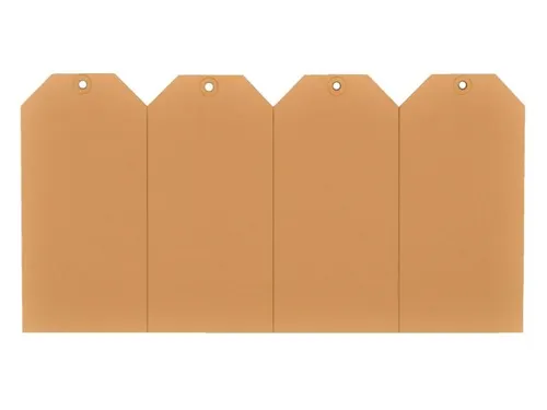 Verzendlabel 60x120mm Chamois Versterkt Oogje