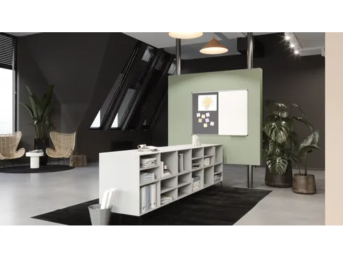 UNITE combibord grijs vilt-whiteboard 90x120cm