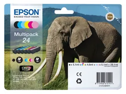 Epson 24 T2428 multipack foto HD zwart + 5 kleuren origineel