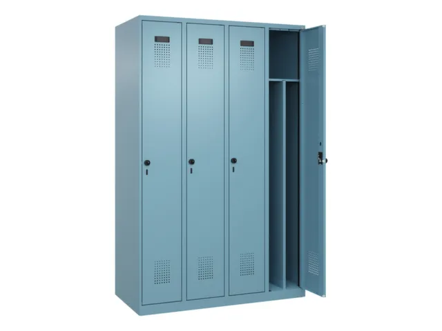 locker voor scheiding van kleding,HxBxD 1850x1200x500mm,4vak