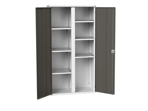 universele kast,HxBxD 2000x1050x550mm,6xStalen bodem,draaigrendelslot