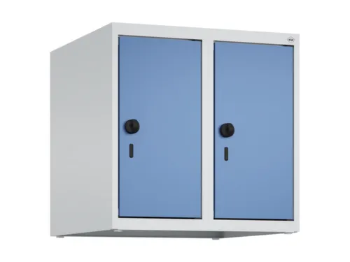 opzetkast,v. locker,2vak.,vak B 250mm,HxBxD 500x500x500mm,vleugeldeur