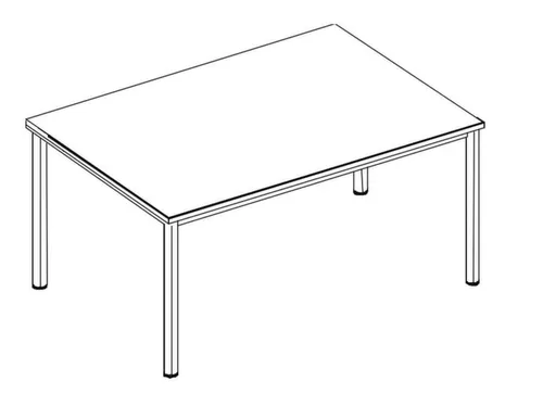 In hoogte verstelbaar bureau,HxBxD 720-840x2000x1000mm,MS-donkergrijs