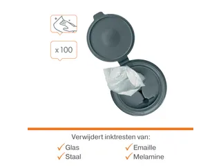 Whiteboardreinigingsdoekjes Nobo plasticvrij 100 stuks - 2