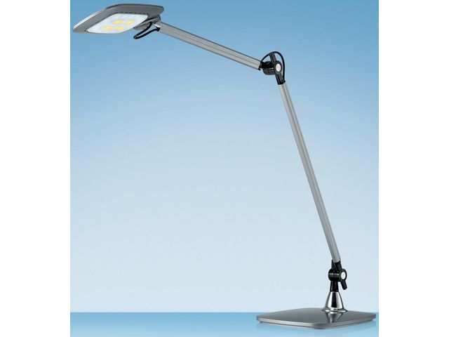 bureaulamp E-Motion, LED-lamp, zilver | BureaulampenWinkel.nl