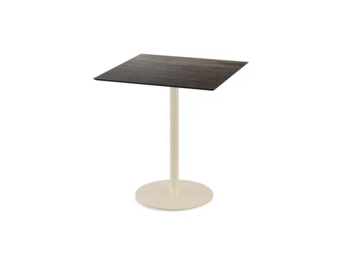 bistrotafel,HxBxD 730x700x700mm,rechthoekig,schotelvoet zandkleuren