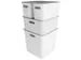 Opbergbox Sunware Home cube 12,5L wit