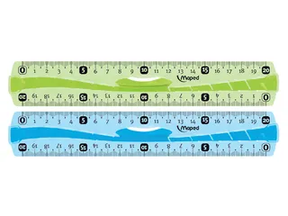 Liniaal Maped Flex met grip 20cm assorti - 1