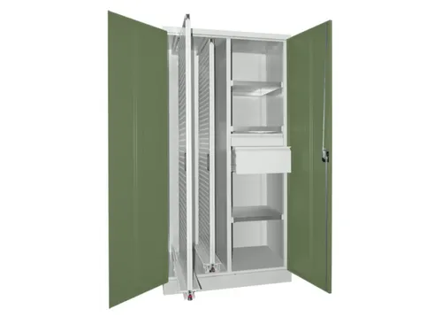verticale kast,HxBxD 1950x1000x600mm,RAL7035,front RAL6011