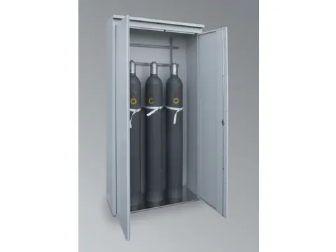 gasflessenkast,v. 3xØ 220mm fles,HxBxD 2150x1050x400mm,m. dak