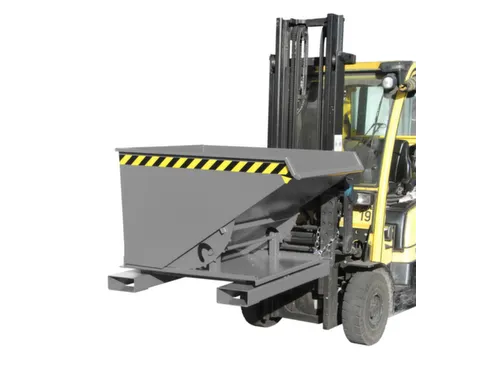 3-zijdig Kantelende Kiepbak 0.60m³ Grijs 890x 1010x 1260mm