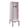 locker met bank,voor scheiding van kleding,HxBxD 2120x600x815mm,2vak