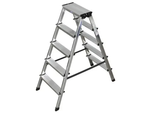 Lichte Universele Trapladder Tweezijdig 1.18m H 0 86m 2x5treden