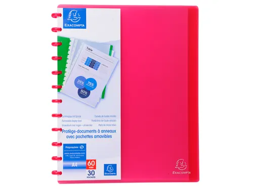 Showalbum PP ring 30 tas A4 rood