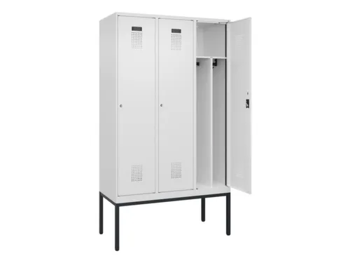 locker voor scheiding van kleding,HxBxD 2120x1200x500mm,3vak