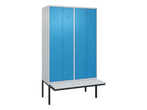 locker voor scheiding van kleding,HxBxD 2120x1200x815mm,4vak