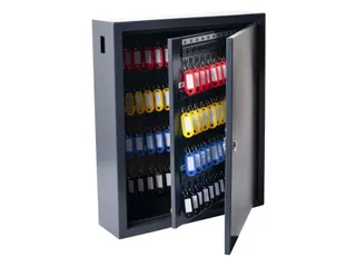 Sleutelkast Pavo deluxe 150 haken 450x380x110mm Cilinderslot grijs - 6