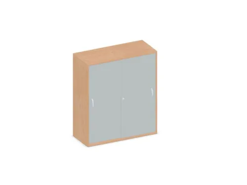 Schuifdeurkast 1150x1000x430mm Romp Beuken Decor Front Lichtgrijs