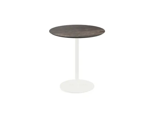 bistrotafel,HxØ 730x700mm,rond,schotelvoet wit