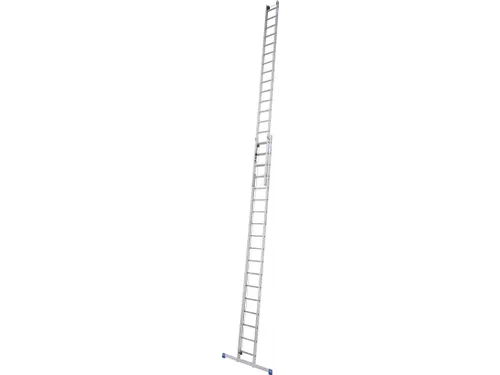 optrekladder,2x20,sporten,balk L 5,8-10,55m,2-dlg.,aluminium