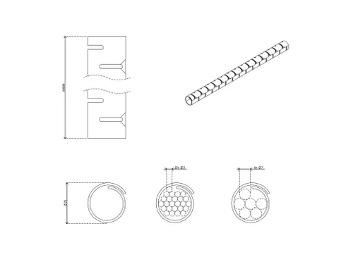 Addit kabelrups ø25 mm/20 Meter Wit