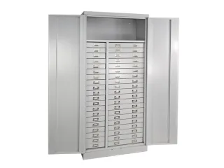 ladekast HxBxD 1790x800x410mm 40laden cilinderslot RAL7035 - 1