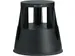 Tabouret Comfort, en plastique, noir