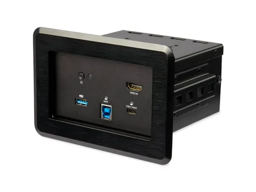 Vergadertafel docking station en aansluitdoos 4K