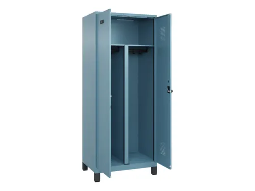 PBM-locker,HxBxD 1950x800x500mm,2vak,vak B 400mm,draaigrendel