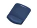 Muismat met polssteun Fellowes Plush Touch blauw