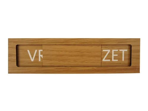 Premium Schuifbord Houtlook Vrij Bezet 150x40mm