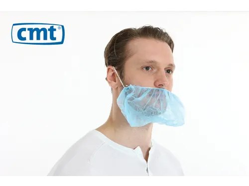 PP non woven baardmasker blauw met 1 elastiek één maat 1000 Stuks