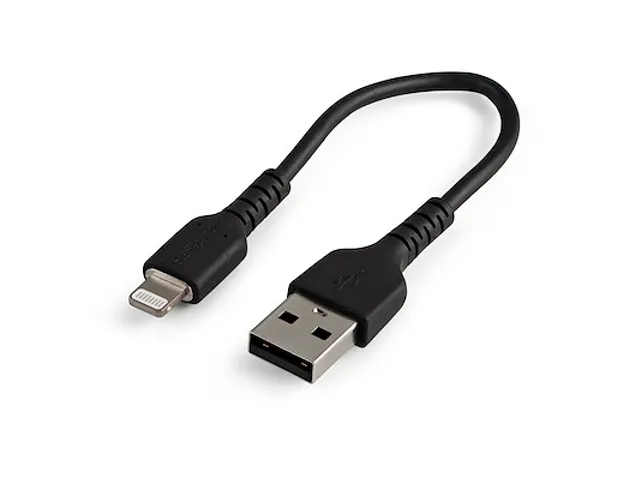 Premium USB-C naar Lightning Kabel 15cm Zwart