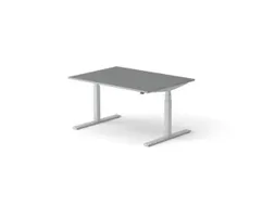 Elektrisch ihv bureau,HxBxD 650-1310x1400x1000mm,blad donkergrijs