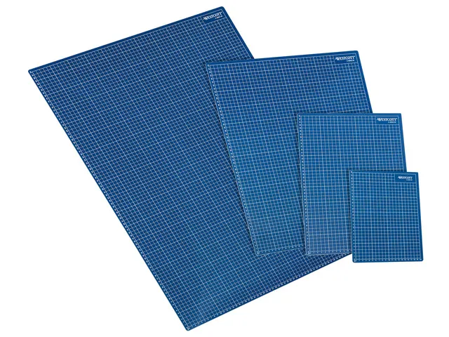 Snijmat Westcott A3 blauw 5-laags 450x300mm, zelfherstellend