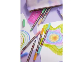 Viltstift Faber-Castell Duo 10 stuks pastel - 5
