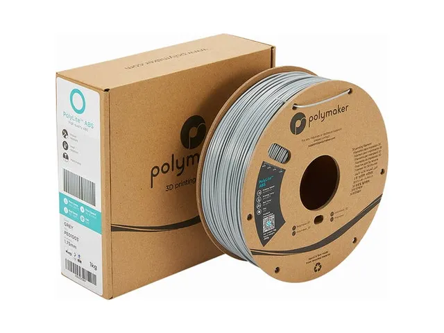 Polymaker PolyLite ABS filament 1,75 mm Grijs 1kg