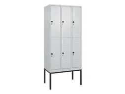 dubbeldekse locker,HxBxD 2120x900x500mm,3x2vak.,vak B 300mm