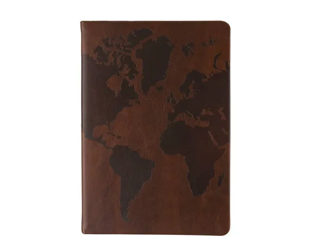 Notitieboek Èccolo Brown Legend Map lijn ca.15x20cm 80 gr. 256 pag.