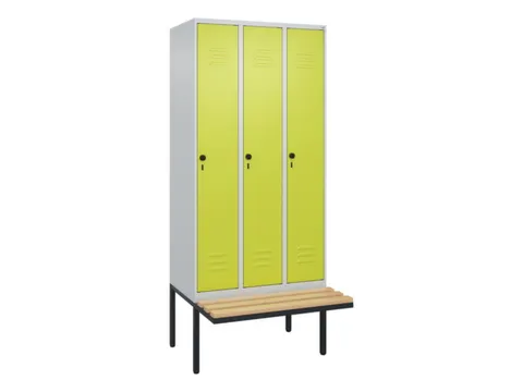 locker voor scheiding van kleding,HxBxD 2120x900x815mm,3vak
