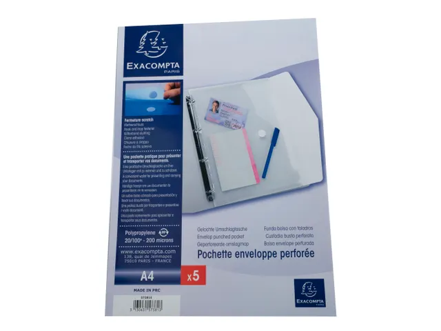 5 Geperforeerde Envelop Showtassen Pp 20/100Ste A4