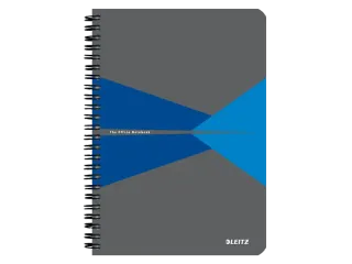 Notitieboek Leitz Office A5 lijn 180pag grijs Blauw - 1