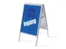 Stoepbord A1 complete set met print "INGANG" Blauw