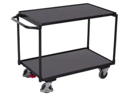 tafelwagen,draagverm. 250kg,2etage(s),laadvl. LxB 985x590mm,houtetage