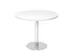 vergadertafel,HxØ 745x1000mm,rond,schotelvoet chroom,ronde buis
