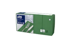 Tork 477420 Soft Lunchservet Advanced Donkergroen 33x33cm 1/8 vouw