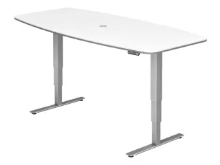 In hoogte verstelbare vergadertafel,HxBxD 635-1285x2200x1030mm - 1