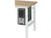 support UC,p. établi,HxlxP 500x150-230x500mm,acier,RAL7035