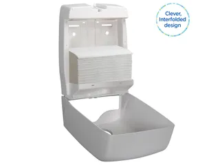 Handdoek Kleenex i-vouw 2-laags 21.5x31.8cm 15x124stuks wit 6778 - 6