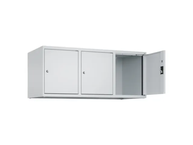 opzetkast,v. locker,3vak.,vak B 400mm,HxBxD 500x1200x500mm